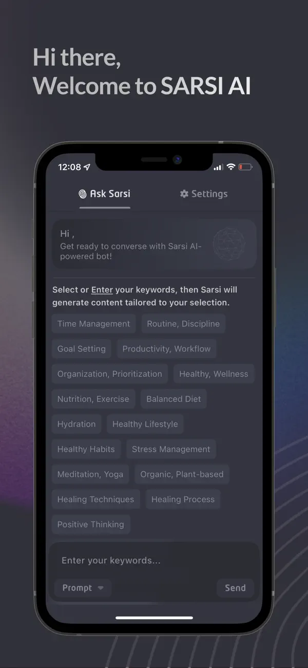 SarsiAI product screenshot 1 of 4